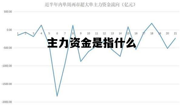主力资金是指什么_主力资金指哪些资金